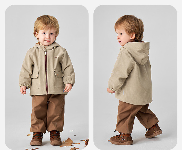 [Courage Soft Leather] Mini Bala Boys and Girls Children's Jacket Water-Repellent Plush Inner Lining Three-In-One 2026 Autumn — 42