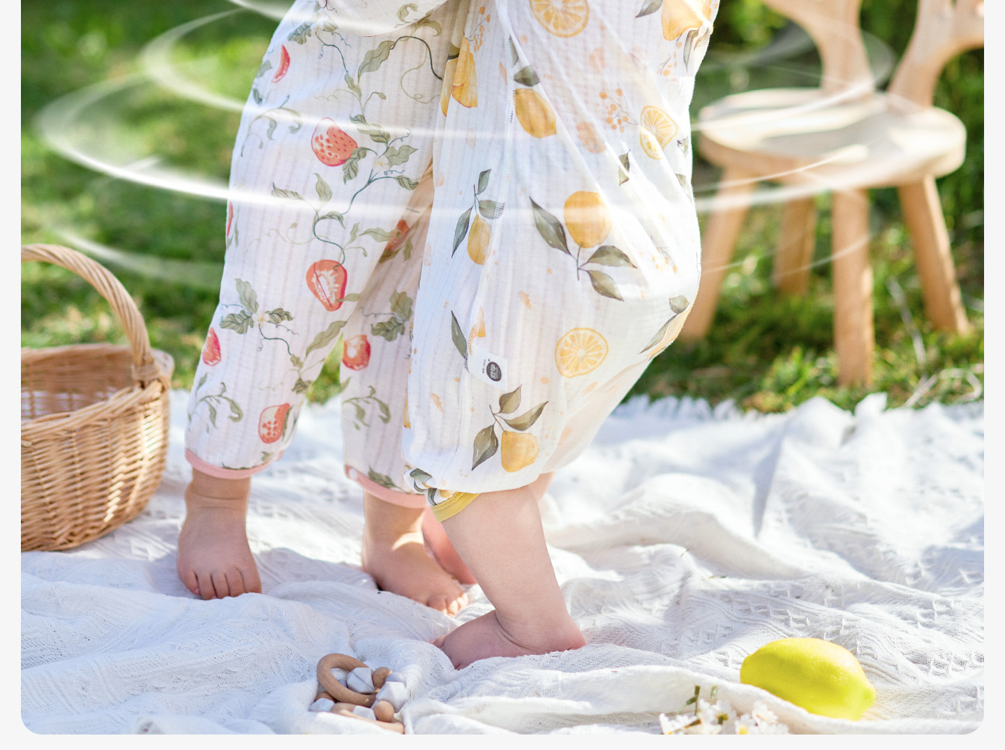 Ouyun [Jelly Cool] Baby Clothes Summer Thin Cotton Romper Long Sleeve Pajamas Air Conditioning Suit — 12