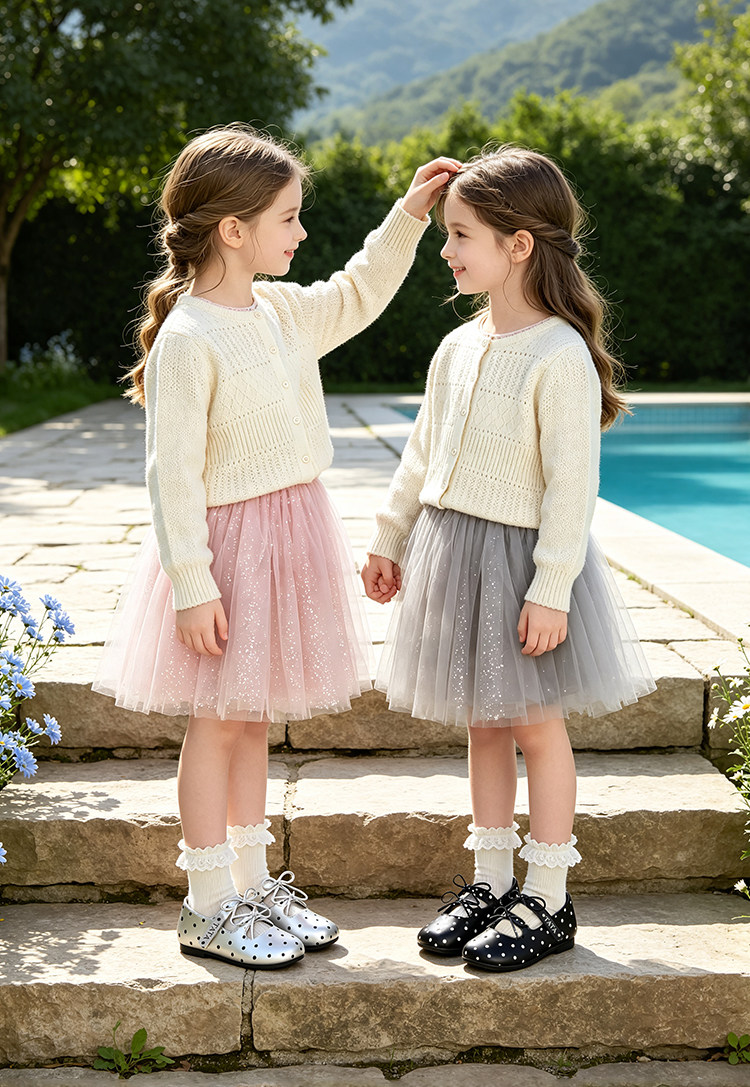 Tata Children's Shoes Girls' Polka Dot Mary Jane Shoes Autumn New Little Girl Princess Shoes Kidsren's Fashion Shoes — 7