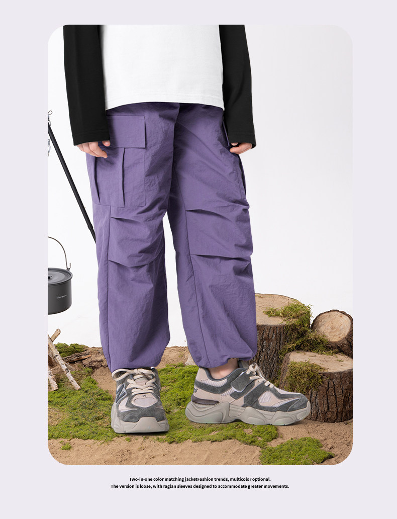 Sports Jeanswest Girls' Pants 2026 New Style Outdoor Workwear Pants Children's Long Pants Spring and Autumn Thin Style for Big Girls — 22