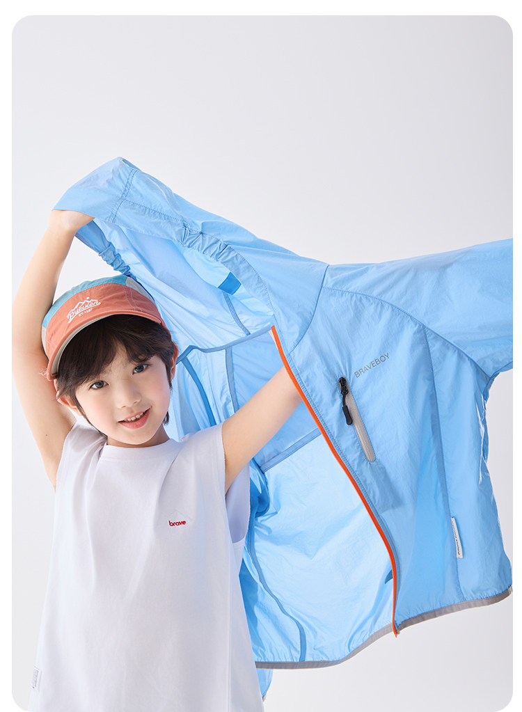 Haima's Children's Sun Protection Clothing Summer 2026 New Summer Style Skin Jacket Girls' Lightweight Coat Boys' Sun Protection Clothing — 36