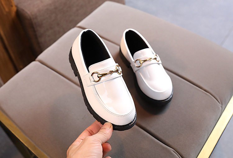 Boys' Black Leather Shoes, British Style, Casual and Stylish, Comfortable for Men, Great for Summer, Very Attractive, Student Shoes, 2026 New Model — 12