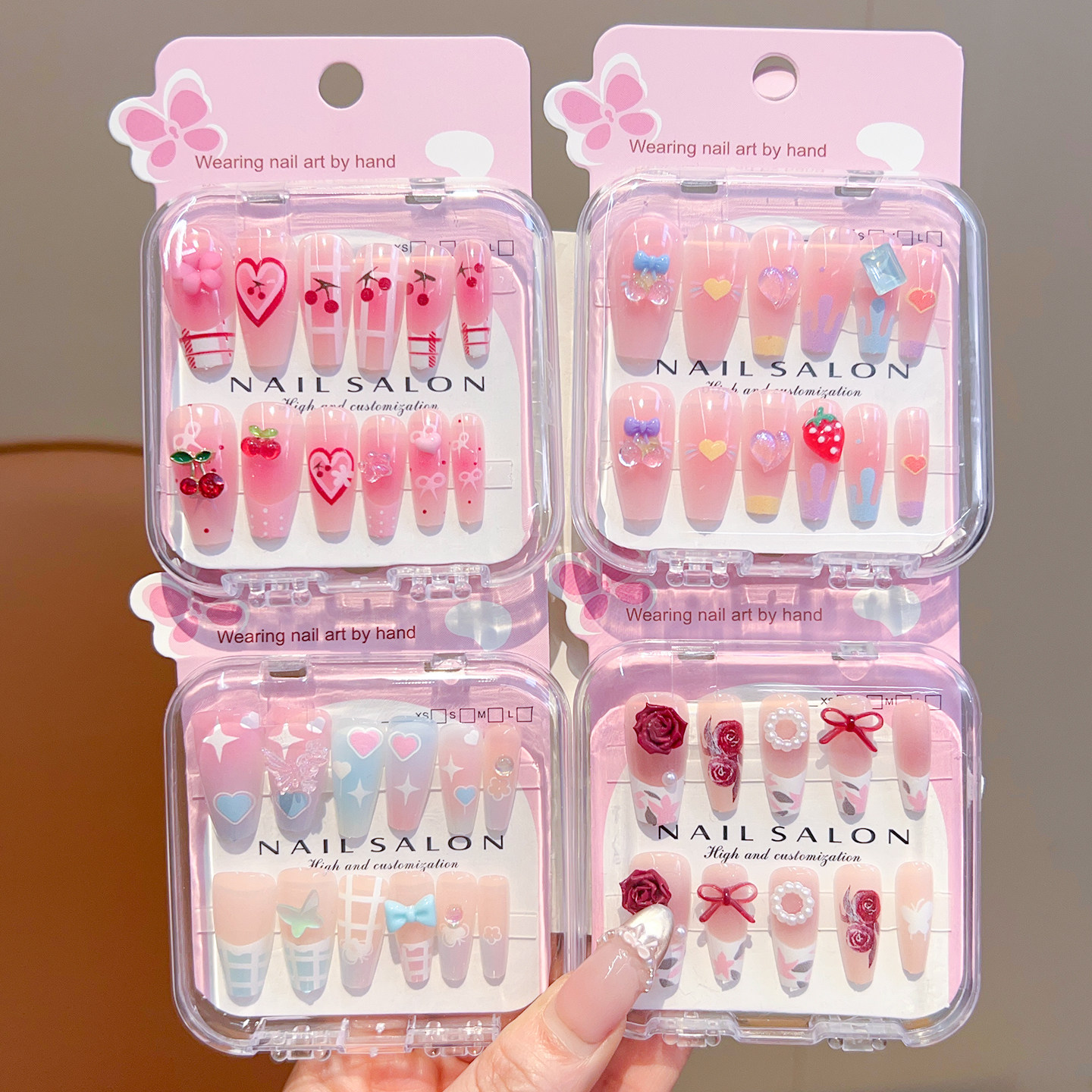 Children's Cartoon Cute Nail Stickers 2026 New Model Long Nail Stickers for Girls Gift for Girls Primary School Students Nail Stickers — 10