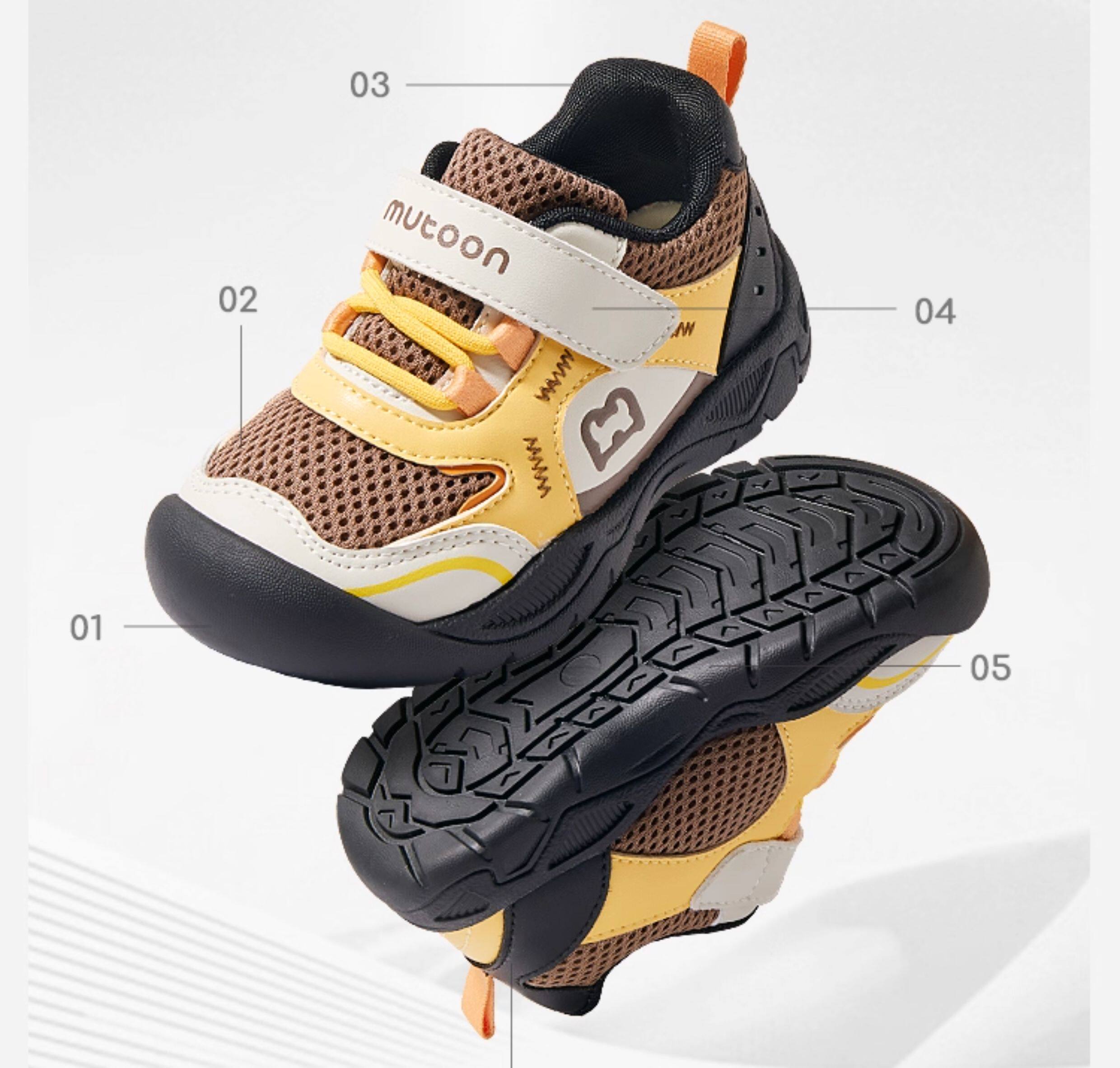 Children's Sports Shoes for Spring and Autumn, Boys' Hiking Shoes, Outdoor Walking Shoes for Toddlers, Breathable Mesh Girls' Running Shoes — 36