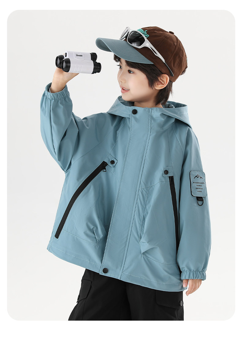 Little Elephant Ham Children's Clothing Kids' Mountain Adventure Softshell Jacket Boys' Waterproof Clothing 2026 Autumn New Trend — 63