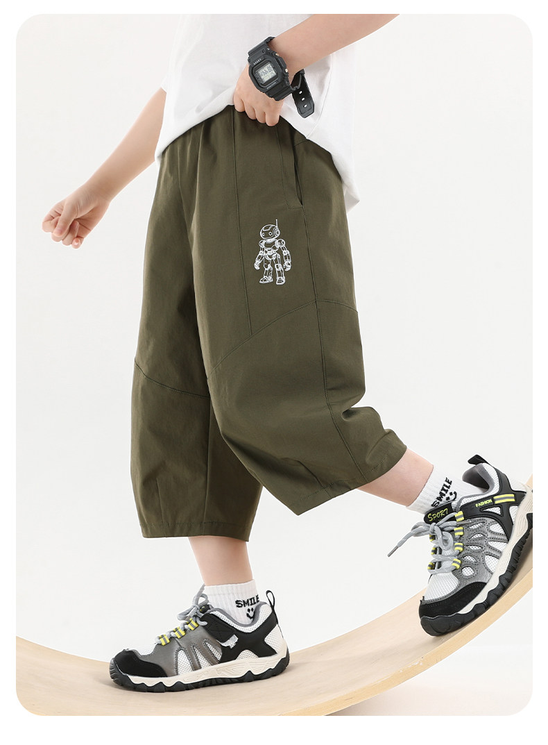Little Elephant Ham Children's Clothing Boys' Pants Summer Thin Style Children's Summer Wear Cropped Pants 2026 New Model Big Kids Cool Shorts — 46
