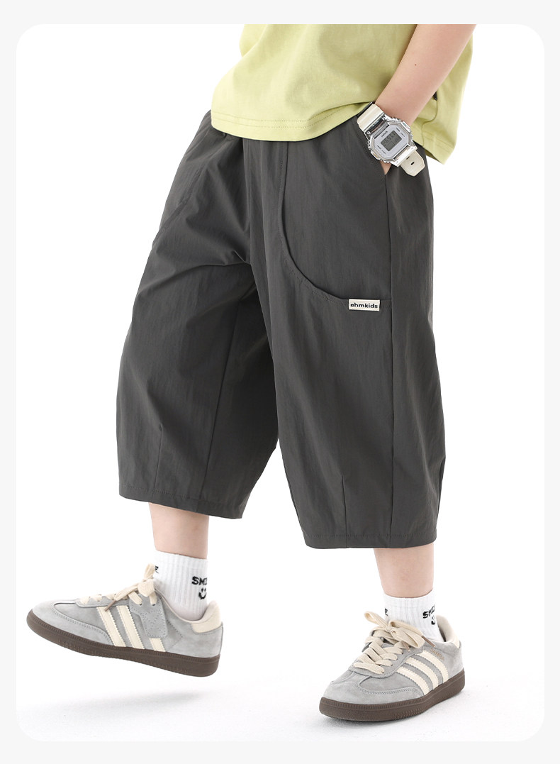 Little Elephant Ham Children's Clothing Boys' Pants Summer Thin Style Children's Summer Wear Cropped Pants 2026 New Model Big Kids Cool Shorts — 35