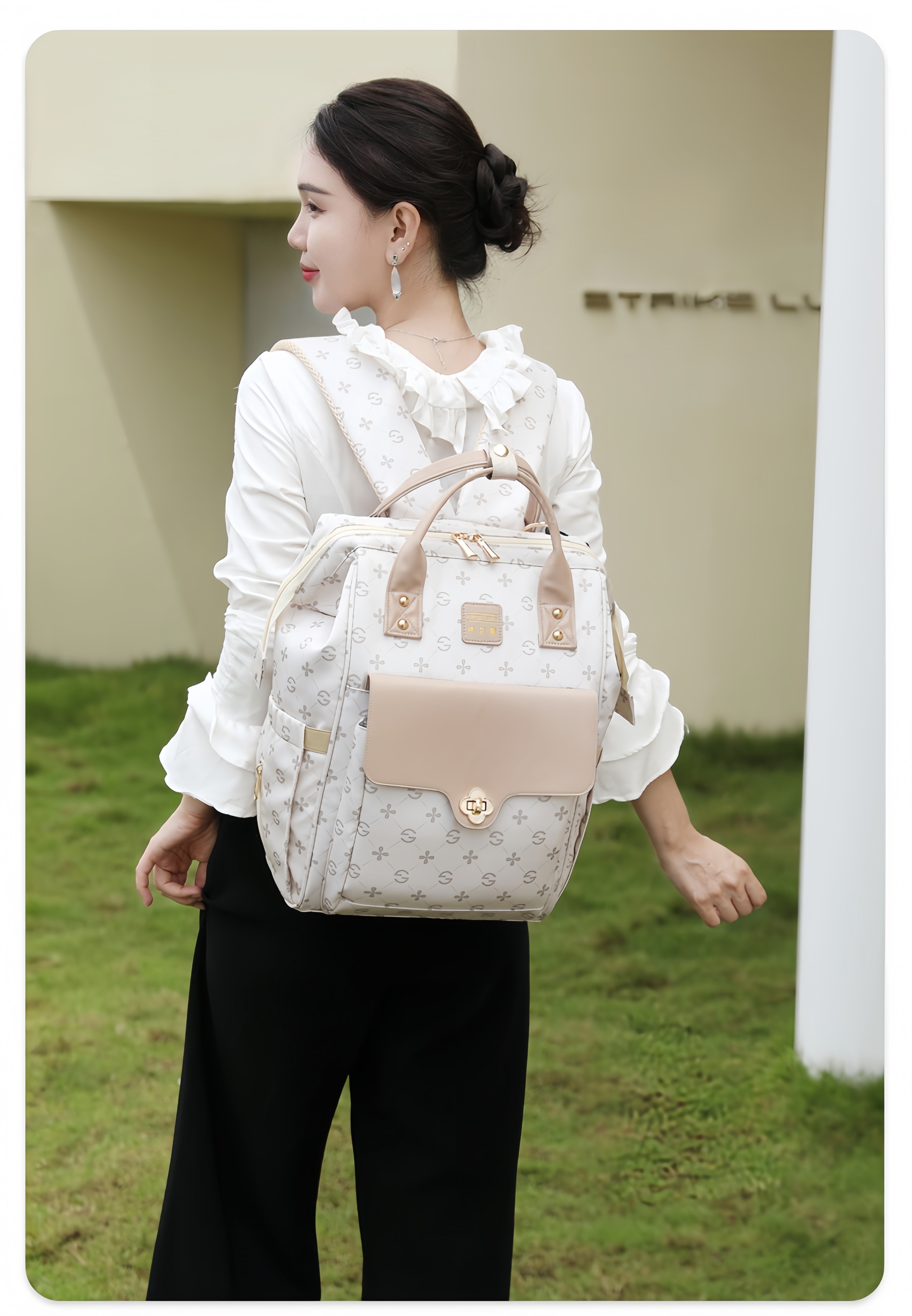 New Fashionable Mommy Bag, Multi-Functional, Large-Capacity, Waterproof Mother-Child Backpack, Lightweight Bag for Moms to Carry When Going Out with — 19
