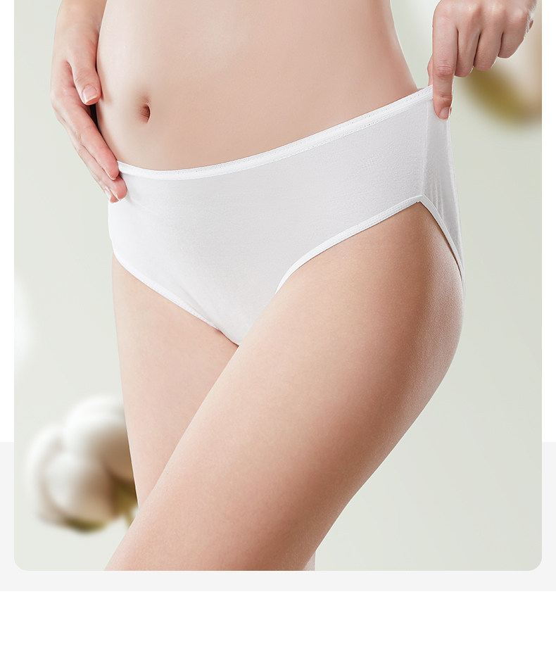 【New Customer】October Crystal Disposable Underwear, Pure Cotton, Mid-High Waist, Women's Style, No-Wash, Ready-To-Wear, Eo, Postpartum, Maternity — 23
