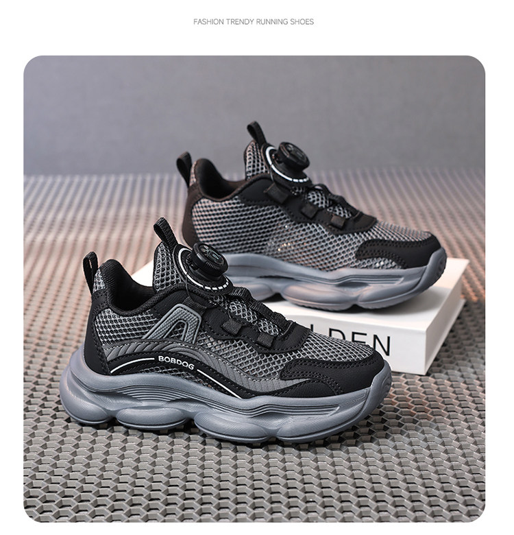 Babudou Kidsren's Shoes Boys' Rotating Buckle Sports Shoes 2026 Spring & Fall New Breathable Kidsren's Running Shoes Boys' Shoes — 71