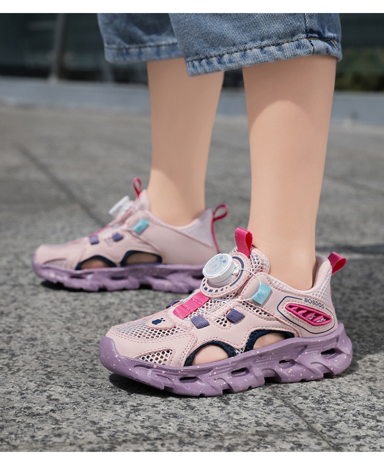 Babudou Kidsren's River-Tracing Shoes, Outdoor Sports Sandals, Girls' Summer New Style Water-Wading Slip-On Beach Shoes — 19