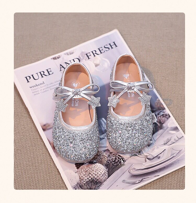 British Nu High-End Little Girl Princess Shoes, Girls' Dress Shoes, Beautiful Crystal Shoes, 2026 New Spring and Summer Single Shoes — 16