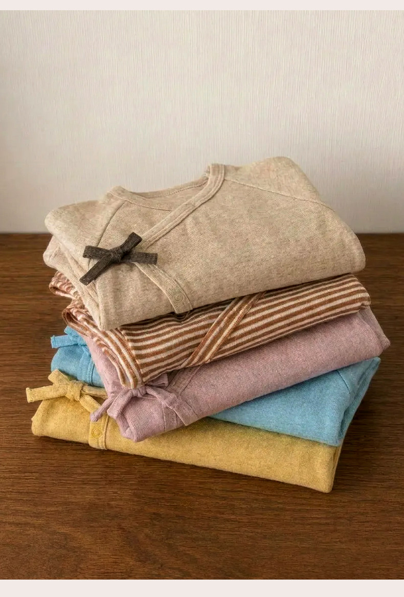 Koala Nose [Pure Color Soft Mist·Newborn Atmosphere] Basic Versatile Four-Season Romper for Newborns — 7