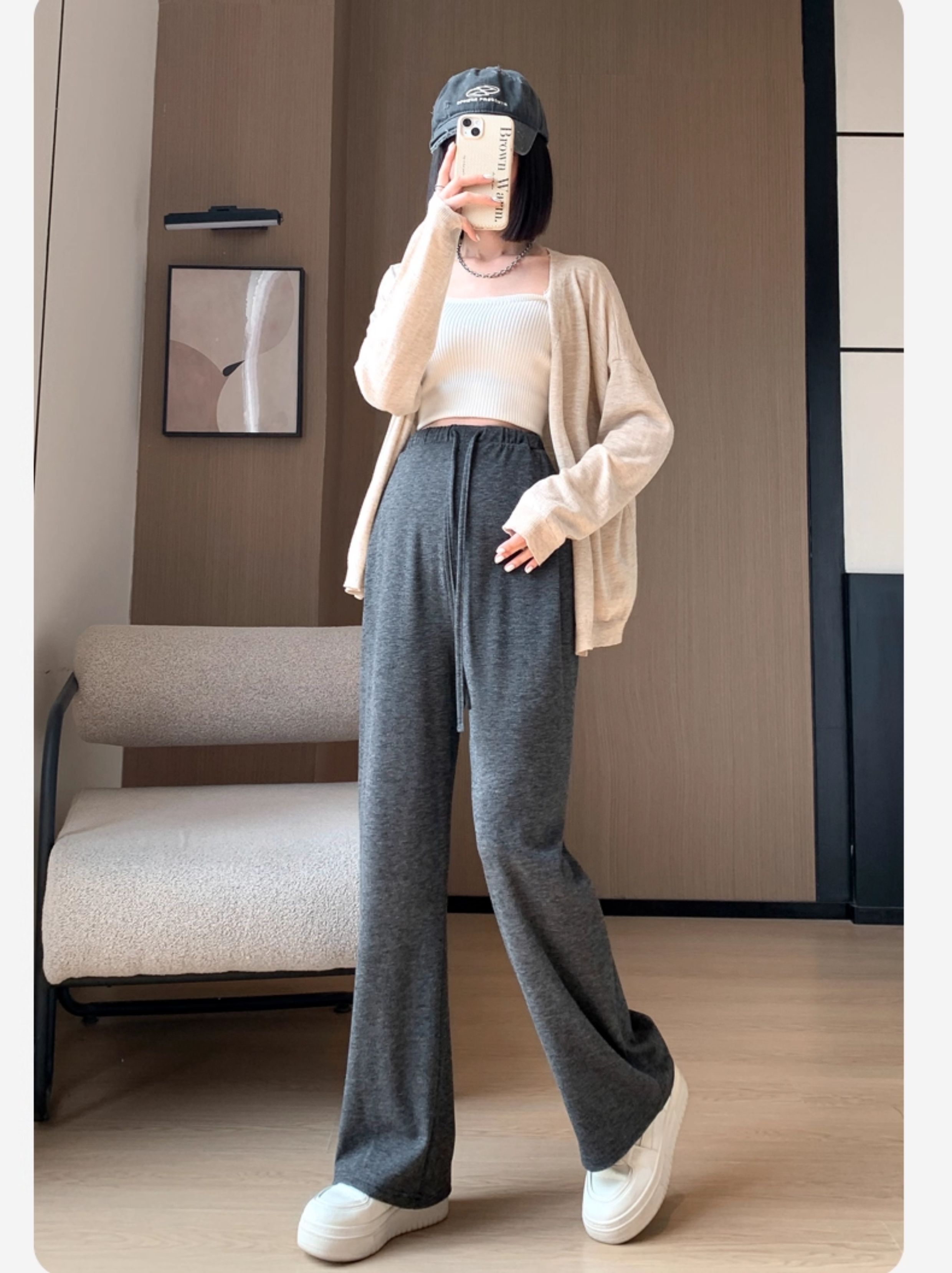 Autumn and Winter Outer Wear Thickened No Belly Support Pregnant Women's Pants — 34