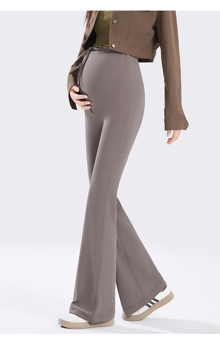 Forencos Maternity Shark Pants Autumn and Winter Fleece-Lined Outerwear 2026 New Slim Fit Flared Yoga Leggings — 18
