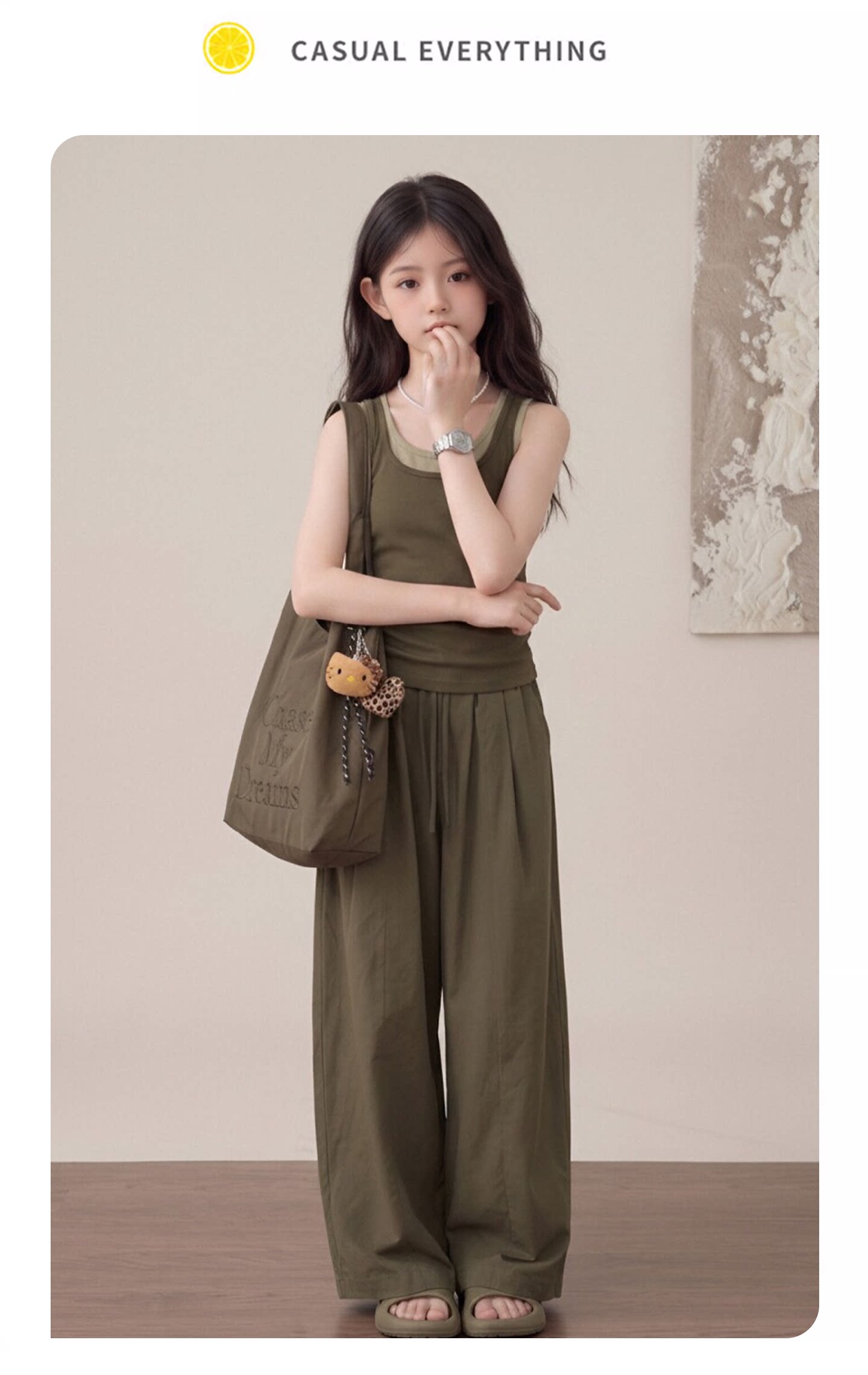 Children's Clothing for Girls, 12-Year-Old Kids' Outfit, Fashionable and Stylish Pants, 2026 New Summer Thin Style — 10