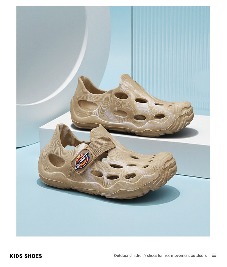 Dickies Children's Perforated Shoes for Boys and Girls, 2026 Summer New Non-Slip Hollow Breathable Kids' Sandals — 20