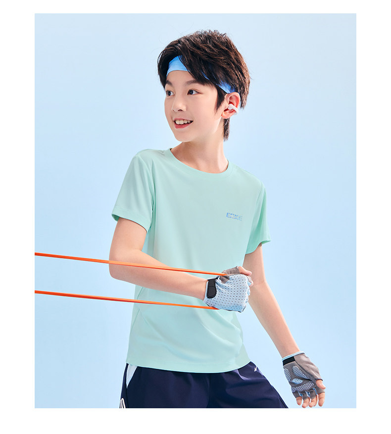 Hongxing Erke Quick Drying Clothes Sports Breathable Half Sleeve Children's Clothing — 23