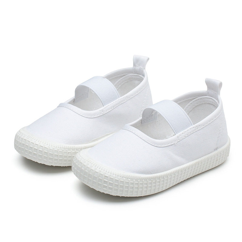 Kindergarten Indoor Shoes for Boys, Lightweight Canvas Shoes, Non-Slip Toddler Shoes, White Shoes for Entering School, 2026 New Model — 33