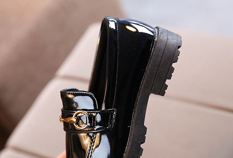 Boys' Black Leather Shoes, British Style, Casual and Stylish, Comfortable for Men, Great for Summer, Very Attractive, Student Shoes, 2026 New Model — 19