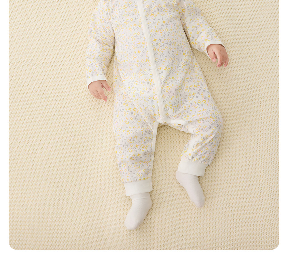 YEEHOO Infant Newborn Spring and Autumn Pure Cotton Jumpsuit — 6