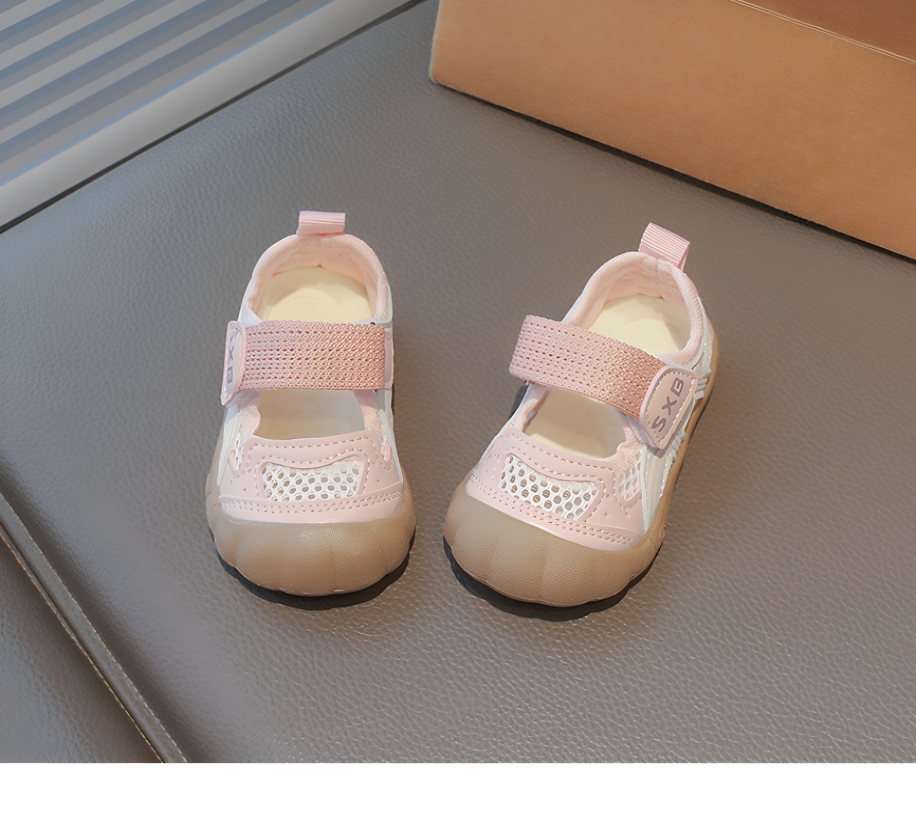 British Baby Girl Sandals 2 Years Old 2026 Summer New Style Girls' Soft-Soled Boys' Baby Mesh Sports Shoes Functional Shoes — 16