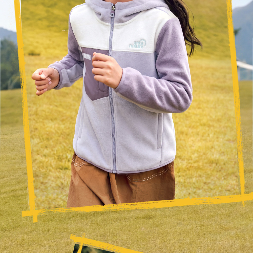 Anta Kidsren's Jacket Boys' Polar Fleece Baby Jacket 2026 Autum New Warm Anti-Static Hooded Top — 11