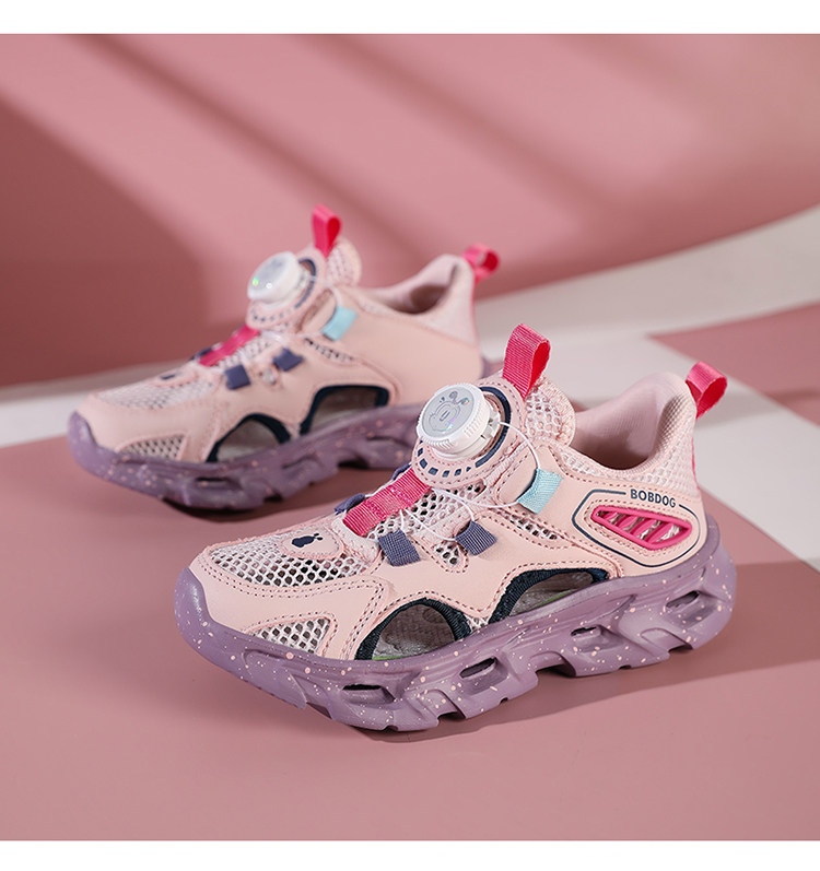 Babudou Kidsren's River-Tracing Shoes, Outdoor Sports Sandals, Girls' Summer New Style Water-Wading Slip-On Beach Shoes — 27