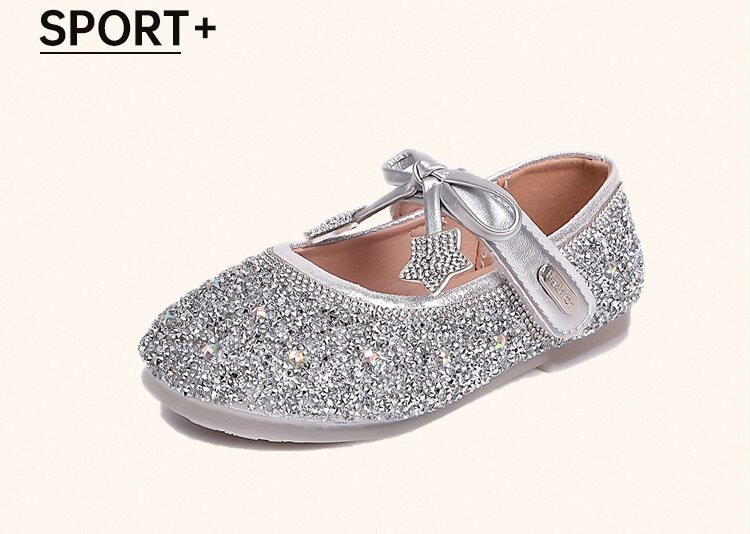British Nu High-End Little Girl Princess Shoes, Girls' Dress Shoes, Beautiful Crystal Shoes, 2026 New Spring and Summer Single Shoes — 7