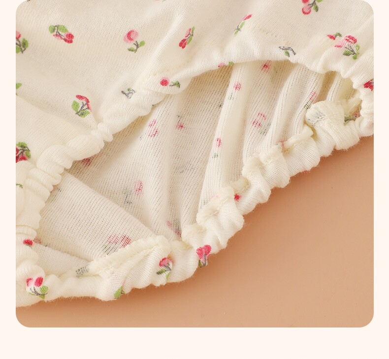 Japanese-Style Pure Cotton Children's Underwear for Girls, Non-Binding Triangle Shorts, A-Class, Non-Fluorescent, Baby Briefs — 15