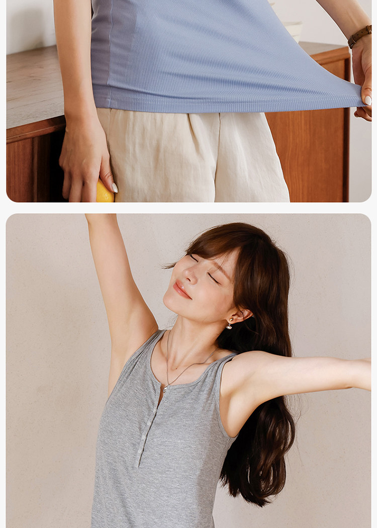 Breastfeeding Vest with Suspenders, No Need to Wear a Bra, Summer Thin Style, Can Be Worn Outside, Postpartum Maternity Top with Breast Pads, Special — 23