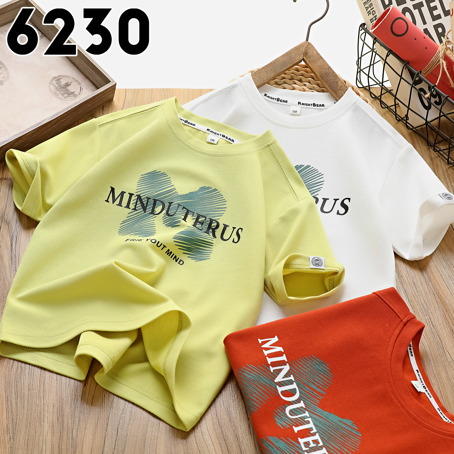 Boys' Printed Short-Sleeved T-Shirt 2025 Summer Kidsren's Casual T-Shirt Medium and Large Kidsren's Half-Sleeved T-Shirt Round Neck Loose Top — 6