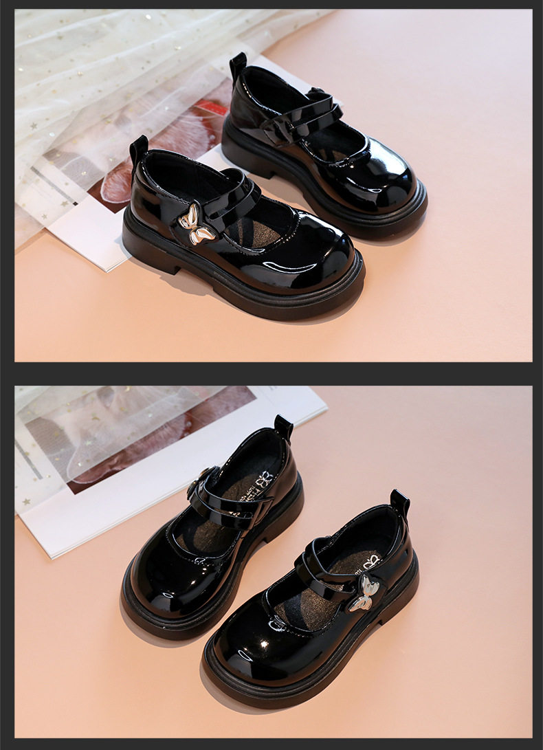 Black Leather Shoes for Girls, College Style Mary Jane Shoes, Versatile and Comfortable, British Style, Super Soft, 2026 New Model for Women — 6