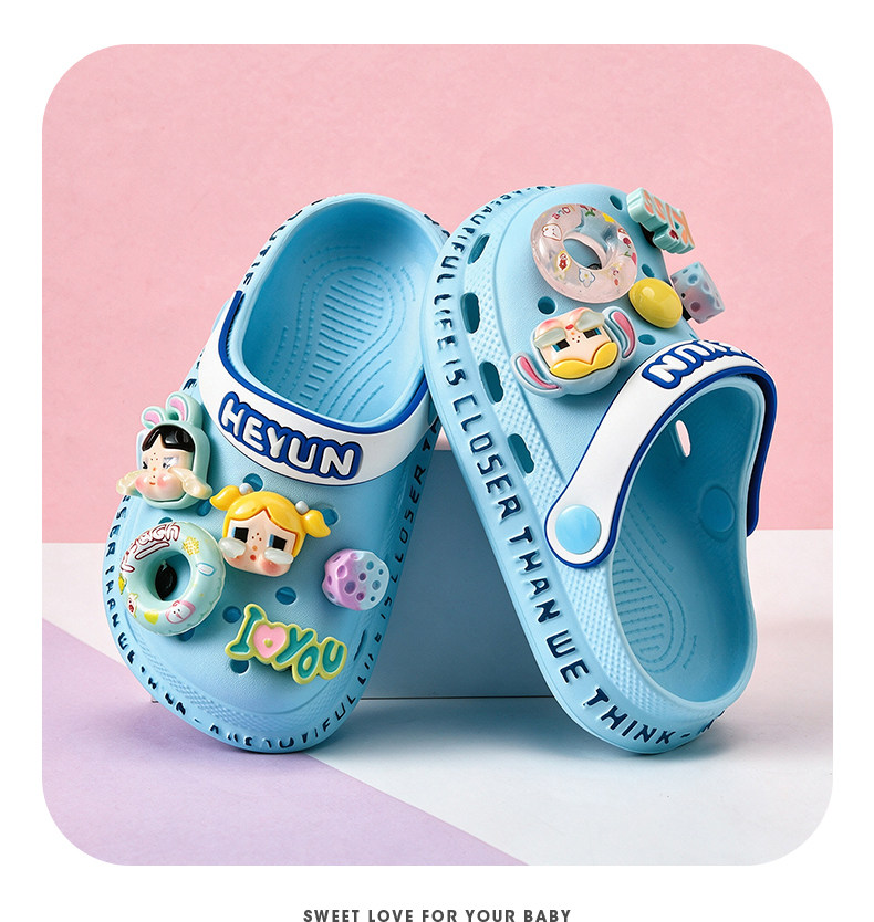 Crying Baby Girl Clog Shoes Children's Slippers Summer New Style Kids Summer Non-Slip Little Girls Indoor Girls' Princess Shoes — 11