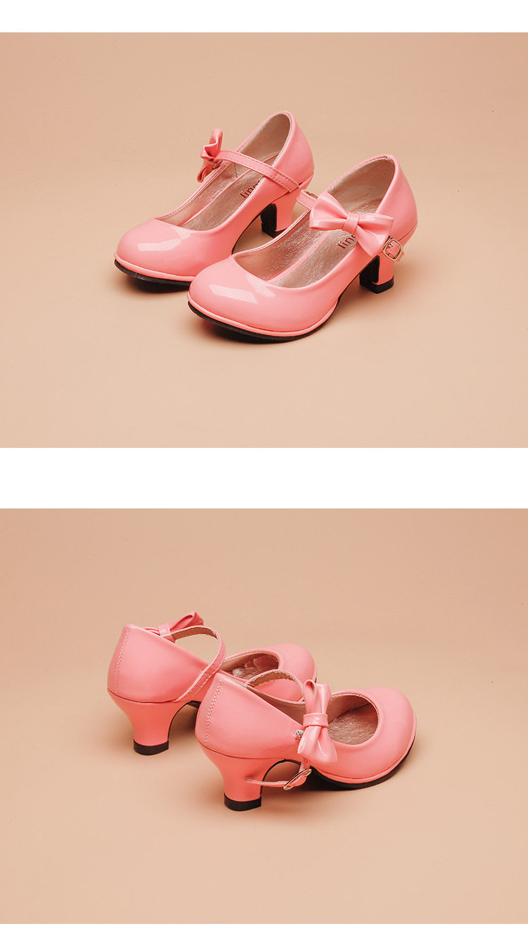 Girls' Princess Leather Shoes with Soft Soles, Children's 2026 New Model, Exquisite and High-End for Baby Girls, Perfect for Dresses, Beautiful for Autumn — 9