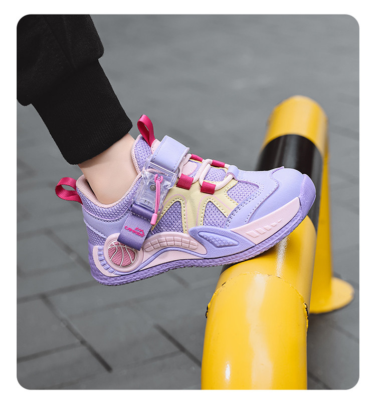 Kemutong Children's Shoes, Girls' Sports Shoes, Breathable Soft Sole, Lightweight Double Mesh Surface, Spring and Autumn 2026 New Children's Running Shoes — 15