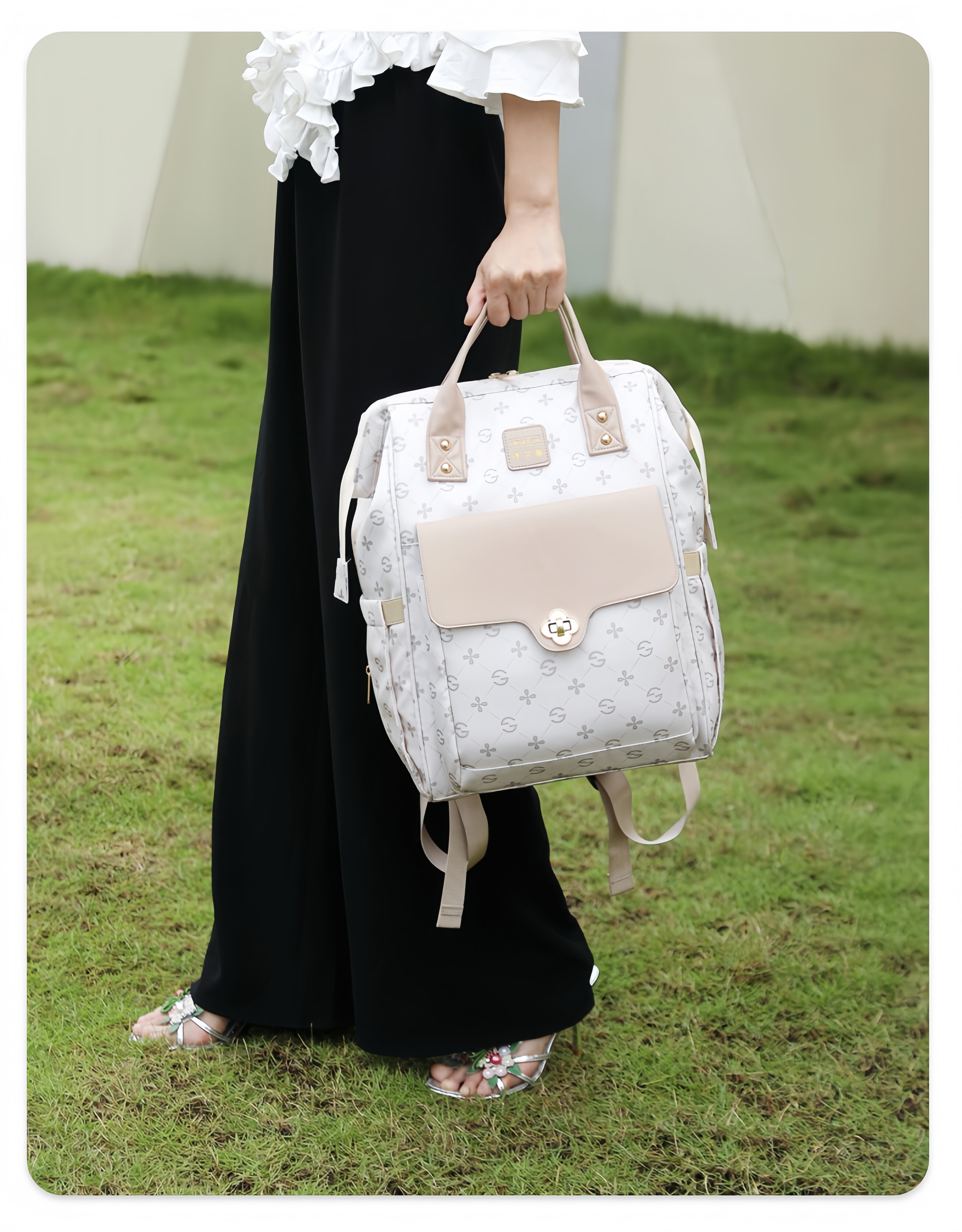 New Fashionable Mommy Bag, Multi-Functional, Large-Capacity, Waterproof Mother-Child Backpack, Lightweight Bag for Moms to Carry When Going Out with — 22