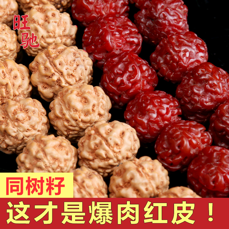 印尼小金刚菩提子佛珠手串108颗盘龙疙瘩纹梅花桩纹原籽手链