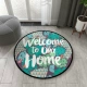 Nordic tròn thảm sàn thảm mẫu giáo tròn cửa thấm bóng không thể đủ khả năng không một studio khiêu vũ tùy chỉnh bằng nhựa cho trẻ em - Thảm thảm nhung