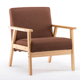 Bàn ghế gỗ ghế đơn đàm phán ghế gỗ đơn tấm một ghế nội thất gió đơn giản trẻ em độc thân cửa hàng quần áo sofa nhỏ - FnB Furniture