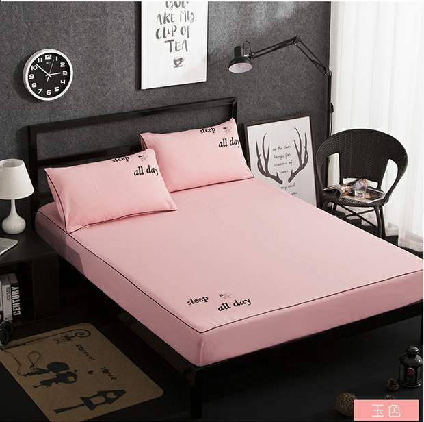 Giường cotton 笠 1,35X2 m 1,8m trải giường mỏng màu nâu mat Tấm bảo vệ Simmons Vỏ nệm 2X2,2m Ga chun và ga phủ