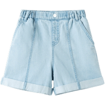 (Big Eared Dog IP) Balabala Girls Skirt Childrens Dress 2024 New Summer Thin Knitted Skirt