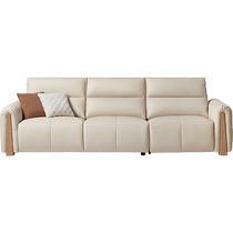 Lins Home Furnishing Fabric Sofa Living Room 2024 New Marshmallow Electric Functional Sofa Black Lins Wood Industry