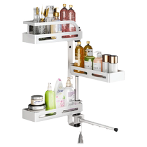 Bathroom toilet storage rack can rotate without punching toilet sink wall shower room toilet storage rack