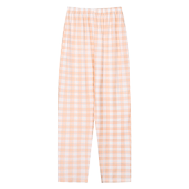 Cat plaid plaid pajama pants for girls casual loose large size Japanese girls trousers spring and autumn thin style home pants that can be worn outside