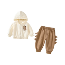 Fanlie Boys Suit Autumn Clothes 2024 New Baby Fashionable Two-piece Set Baby Jacket Pants Spring and Autumn Trend