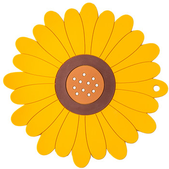 Yuechang sunflower household tableware insulated placemat dining table anti-scalding thickened high-temperature resistant high-quality sense plate bowl coaster