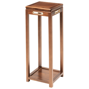 Ebony Wood Home Flower Stand Solid Wood Indoor Floor-Standing Balcony Flower Pot Rack Storage Rack Mortise and Tenon Flower Table