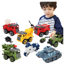 Childrens hands-on disassembly and assembly of toy cars screwing screws engineering car disassembly and assembly set educational baby 3 boys 2-6 years old