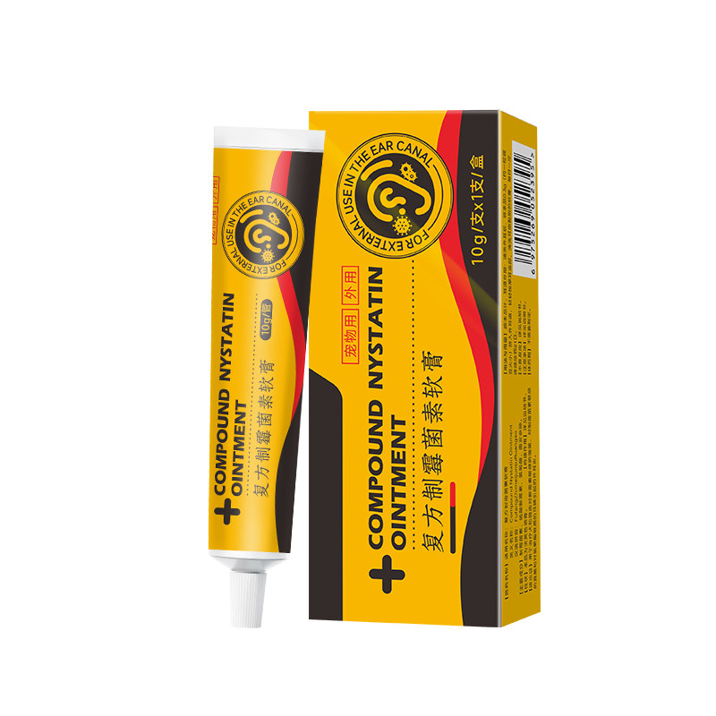 Compound nystatin ointment for cat ear mites